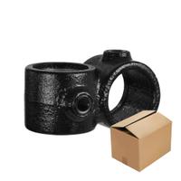 Doos Kruisstuk 90° - zwart-C / 33,7 mm (60 stuks)